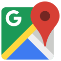 G My Business Logo som viser en markør med Local Business på et Google Map-kort